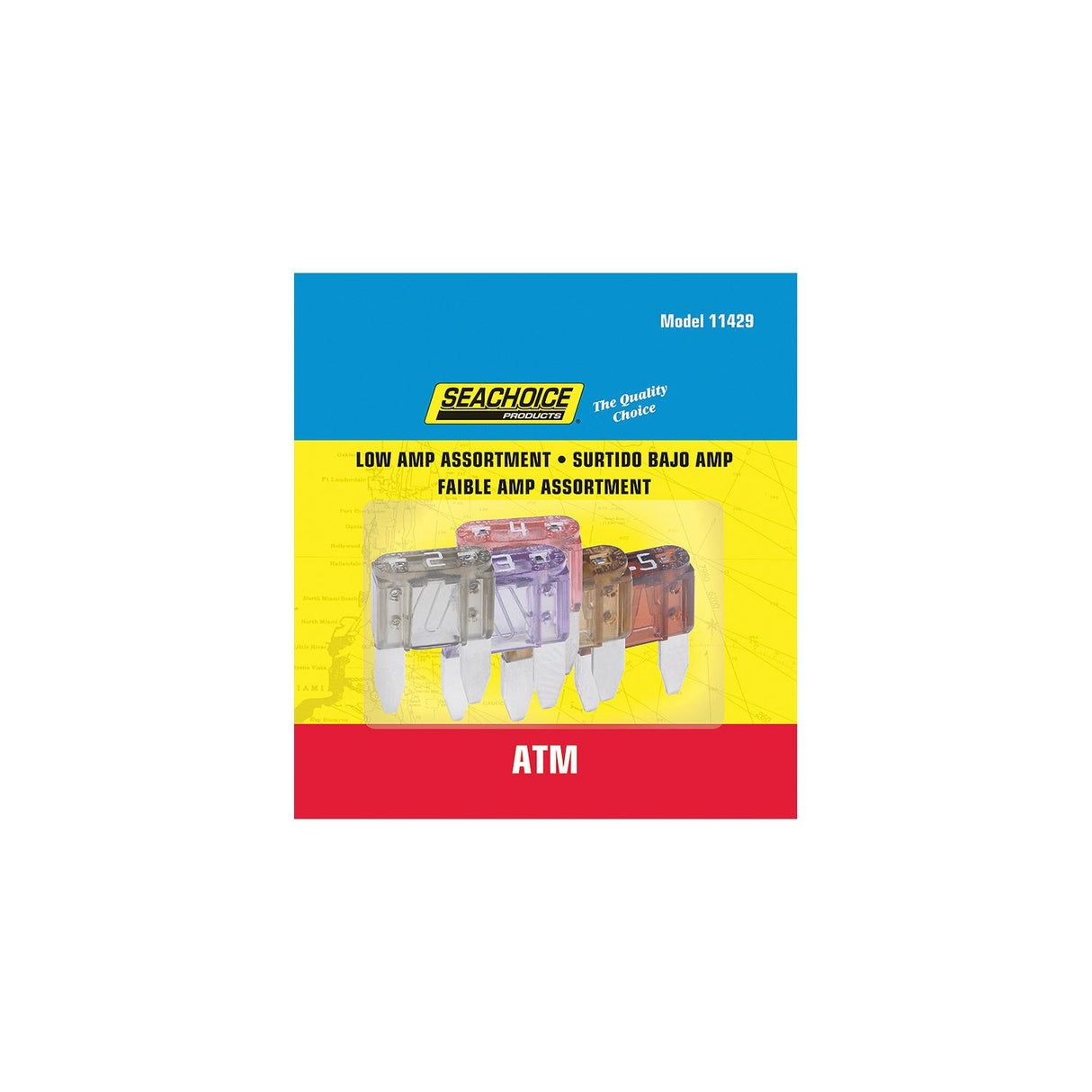 Seachoice Low Amp ATM Glass Fuse Assortment, 5ea