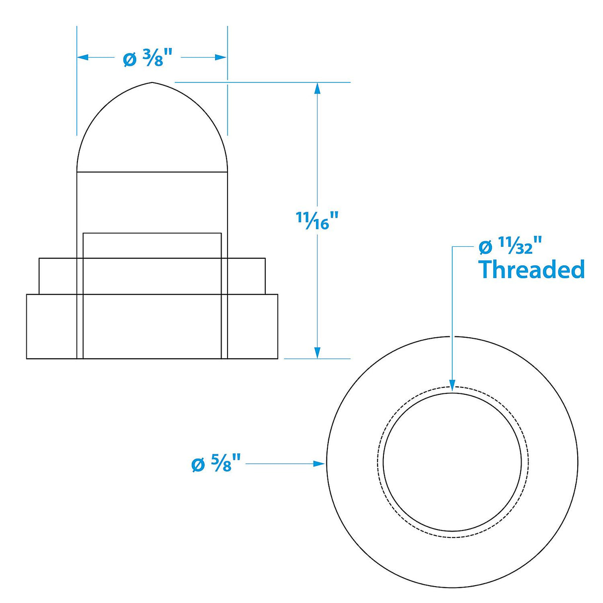 Seachoice Clear Protective Boot for Push to Reset Circuit Breakers, Pack of 2