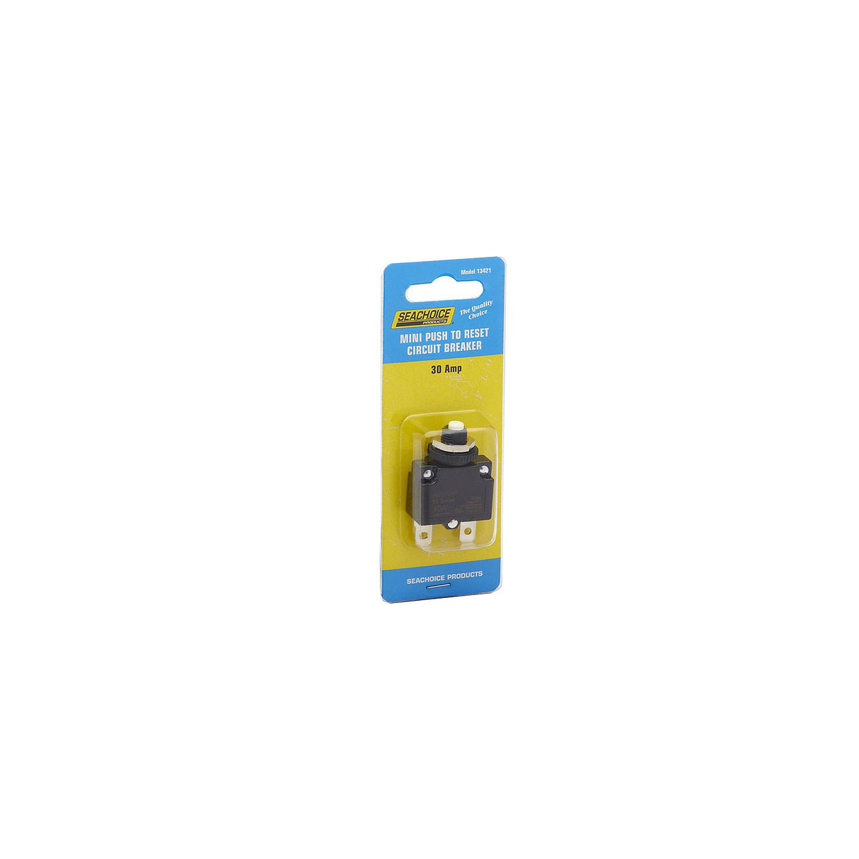 Seachoice Mini Push to Reset Circuit Breaker, 30 AMP