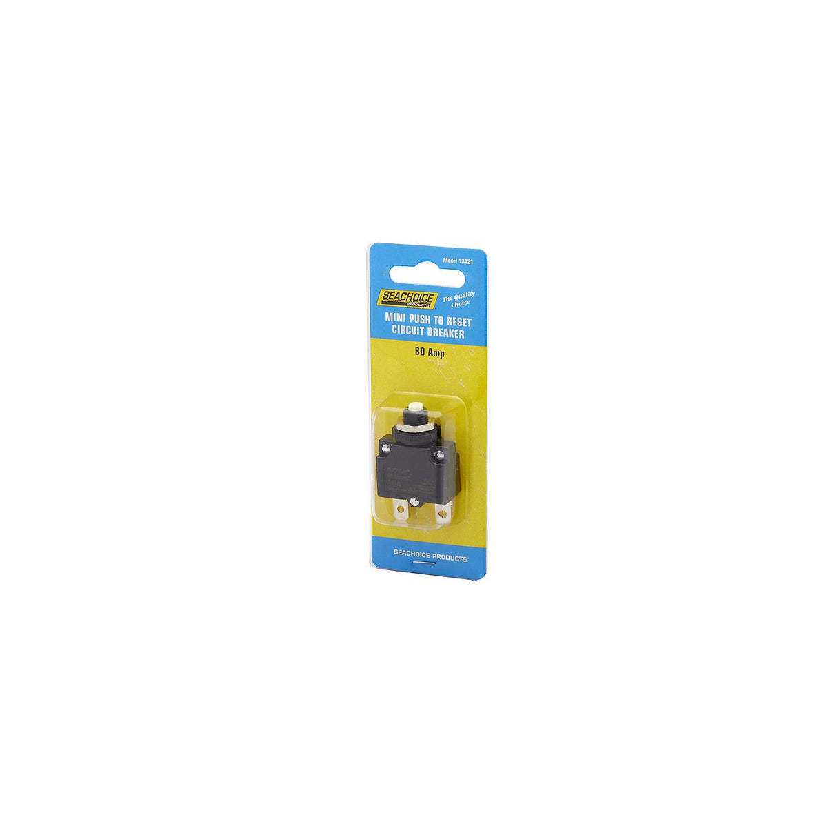 Seachoice Mini Push to Reset Circuit Breaker, 30 AMP