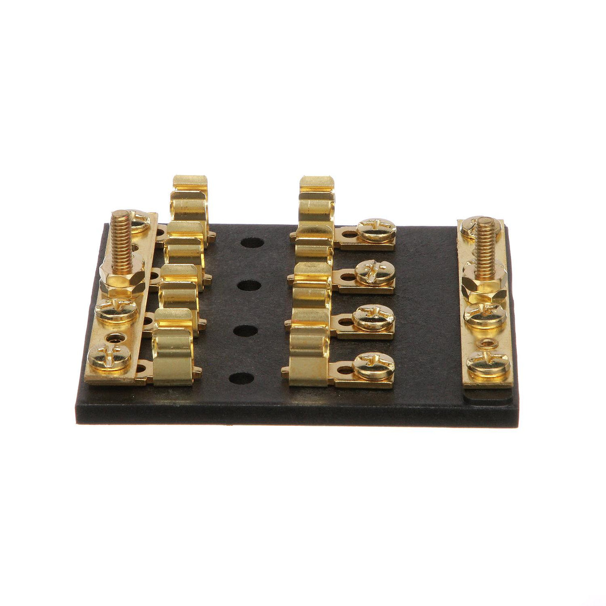 Seachoice 4-Gang Fuse and Terminal Block, Brass Clips and Contacts, SFE 20 Amp of 3AG Fuse