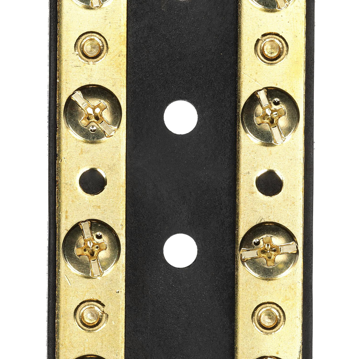 Seachoice Terminal Block, 4-Gang, Plastic Base with Brass Hardware