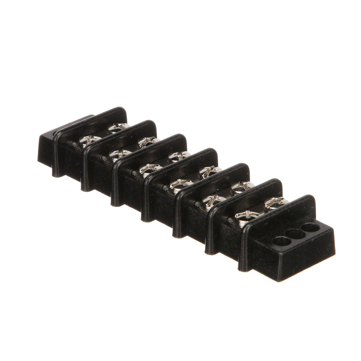 Seachoice 13571 Terminal Block, 6-Gang, Nickel Plated Brass Terminals