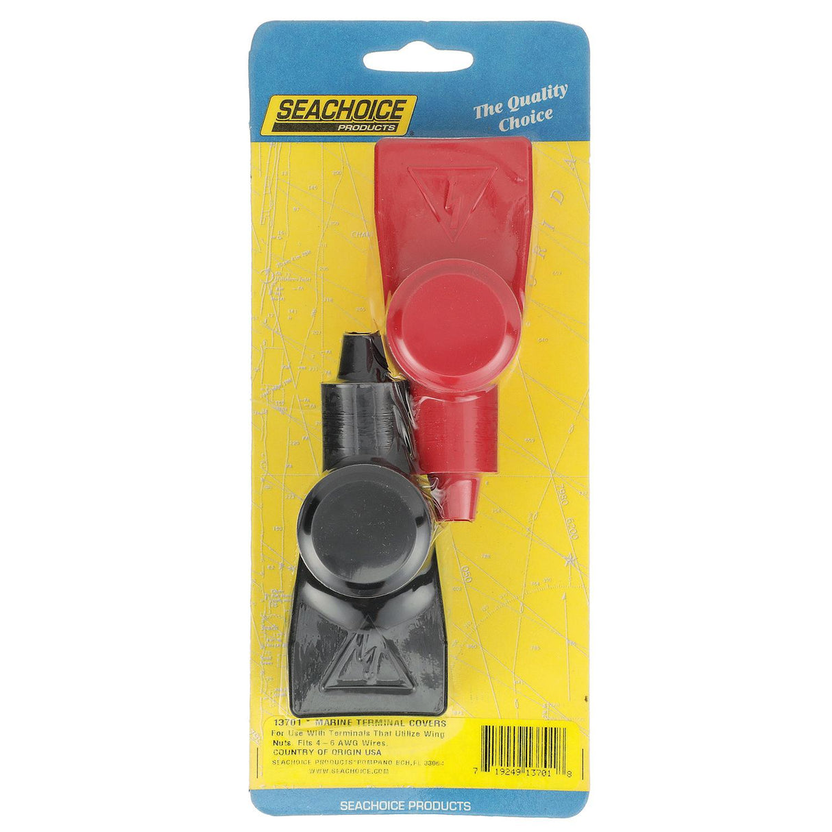 Seachoice Marine Battery Terminal Cover, Includes 1 Red and 1 Black