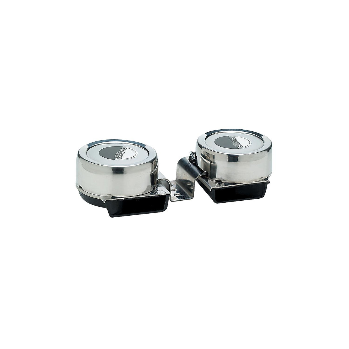 Seachoice 14521 Compact Electric Horns, 108 dB, Twin Horns w/ Stainless Steel Covers, 12V DC Power, 8 Amp