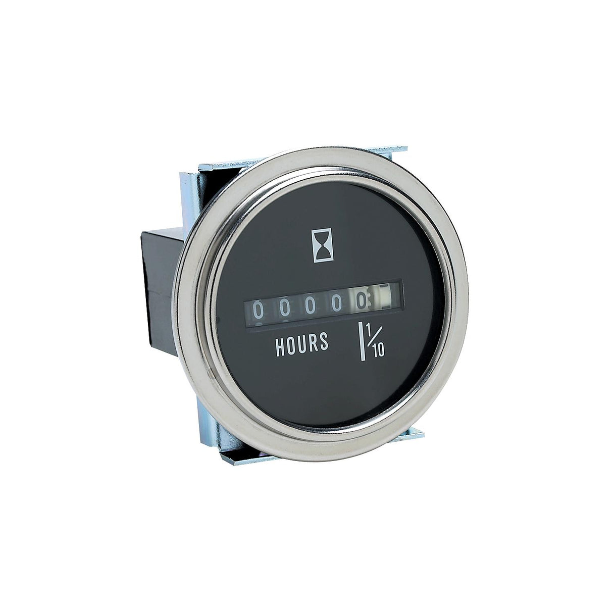 Seachoice 15301 Hourmeter Gauge for Boats, Round, 2 in., Stainless Steel Bezel