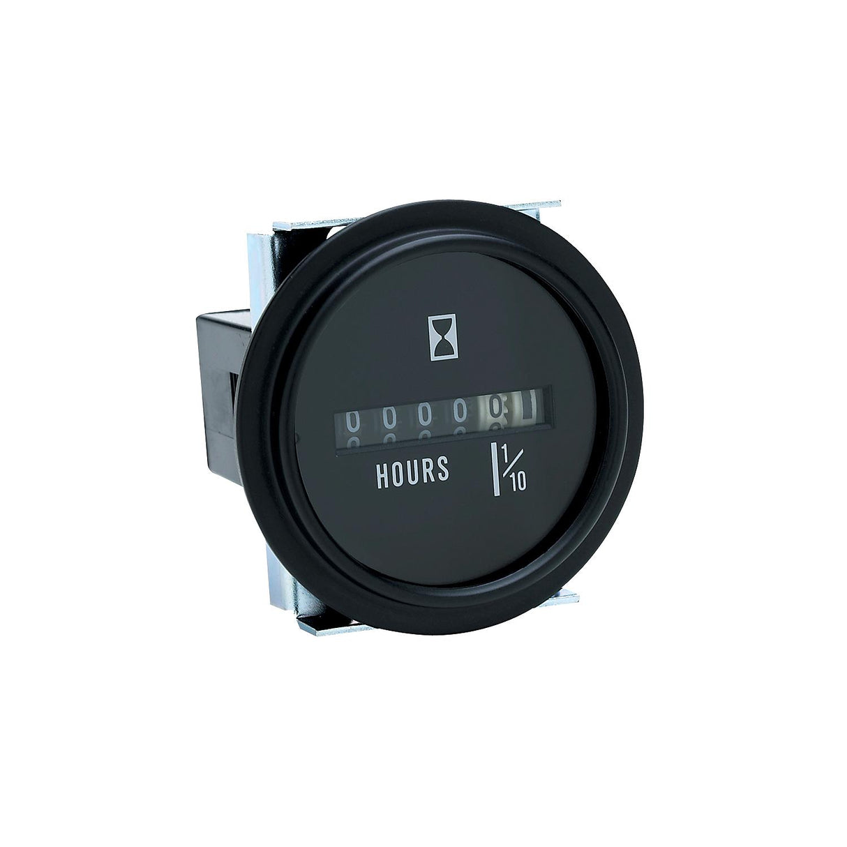 Seachoice 15311 Hourmeter Gauge for Boats, Round, 2 in., Black Bezel