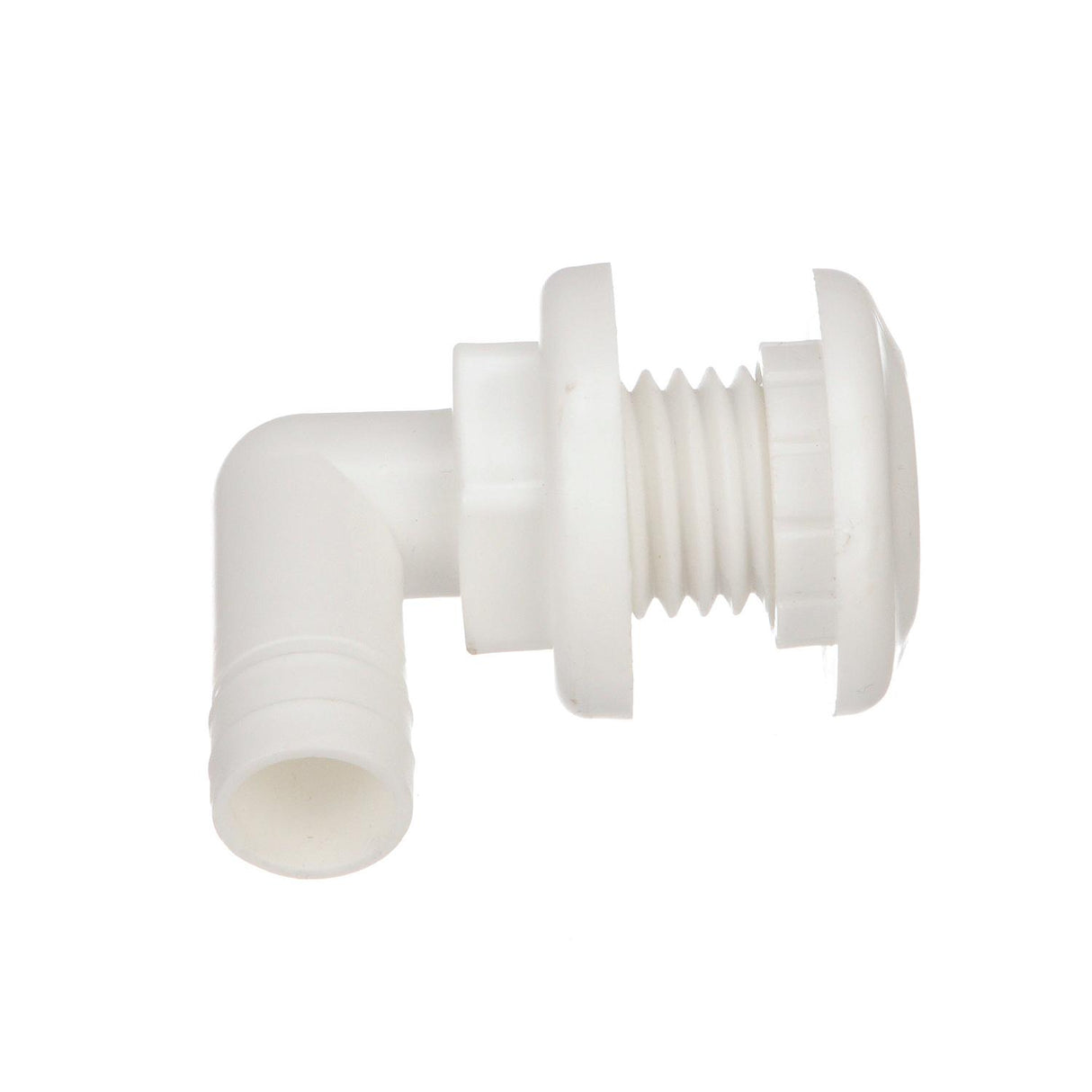 Seachoice 18061 90-Degree Thru Hull Fitting, Fits 3/4 In. ID Hose, 7/8 In. Max. Hull