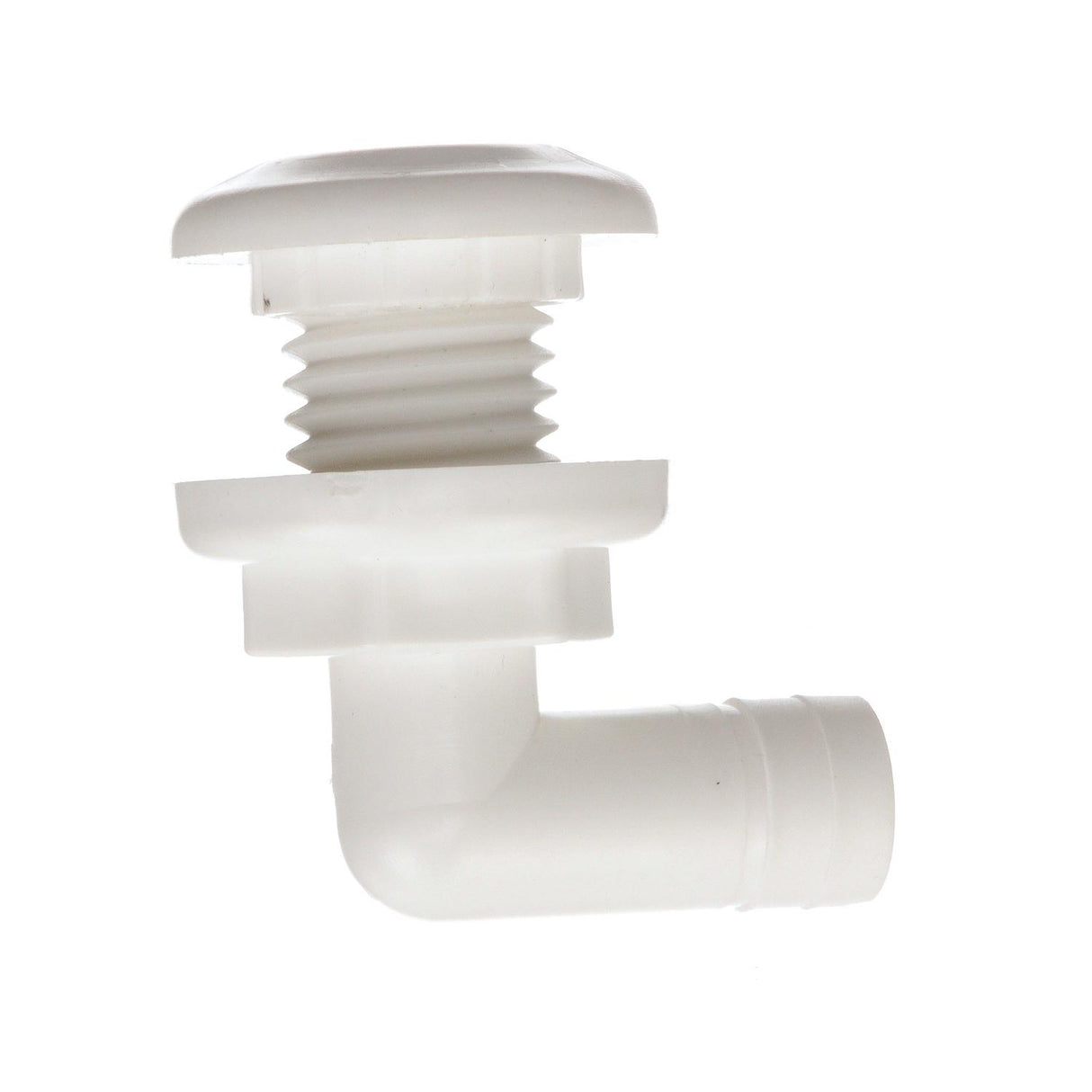 Seachoice 18061 90-Degree Thru Hull Fitting, Fits 3/4 In. ID Hose, 7/8 In. Max. Hull