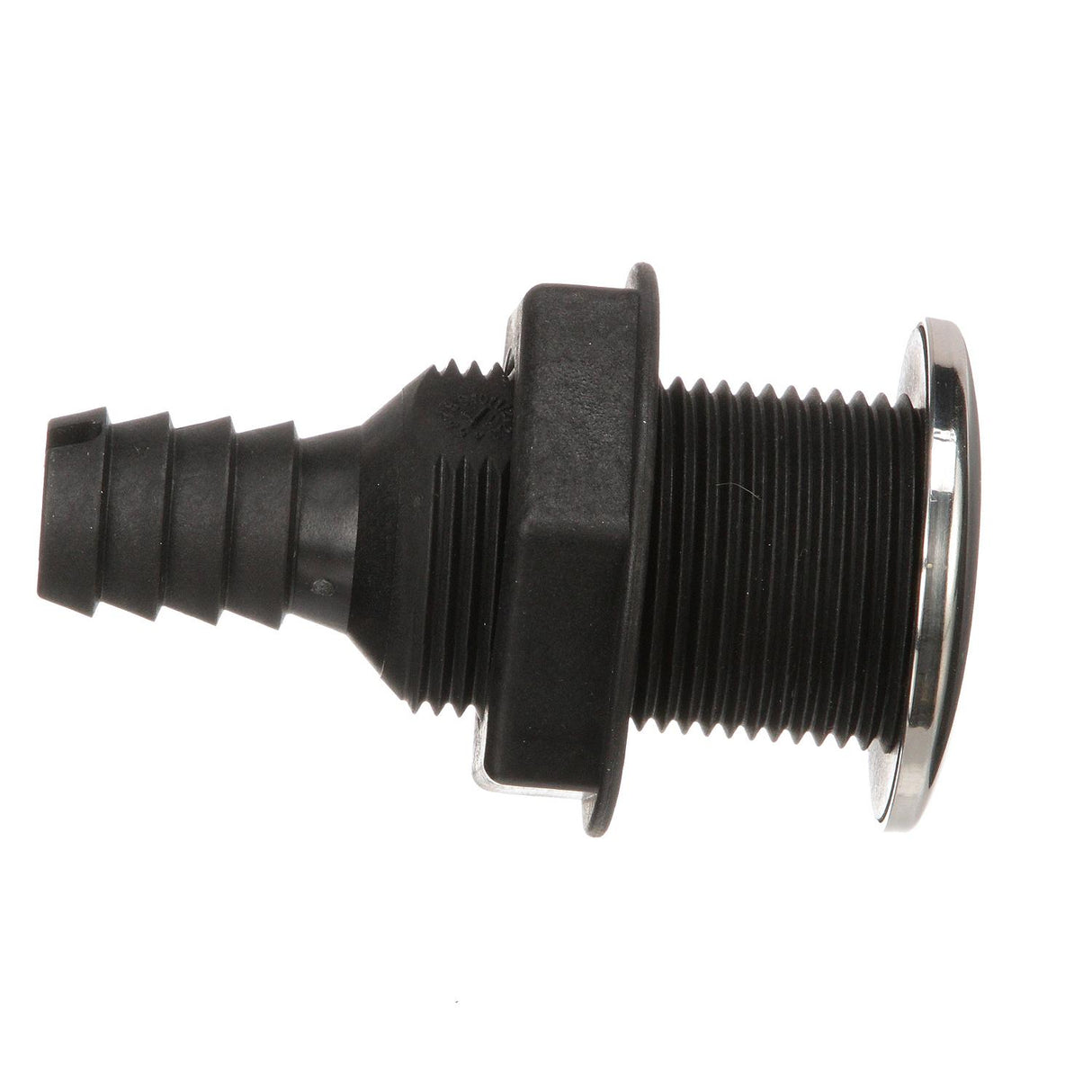 Seachoice Covered Thru-Hull Fitting w/ Stainless-Steel Flange, Fits 3/4 In. ID Hose