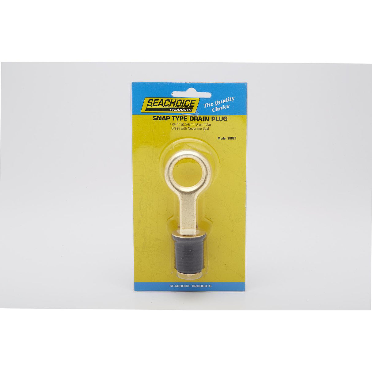 Seachoice Brass Drain Plug, 1 Snap