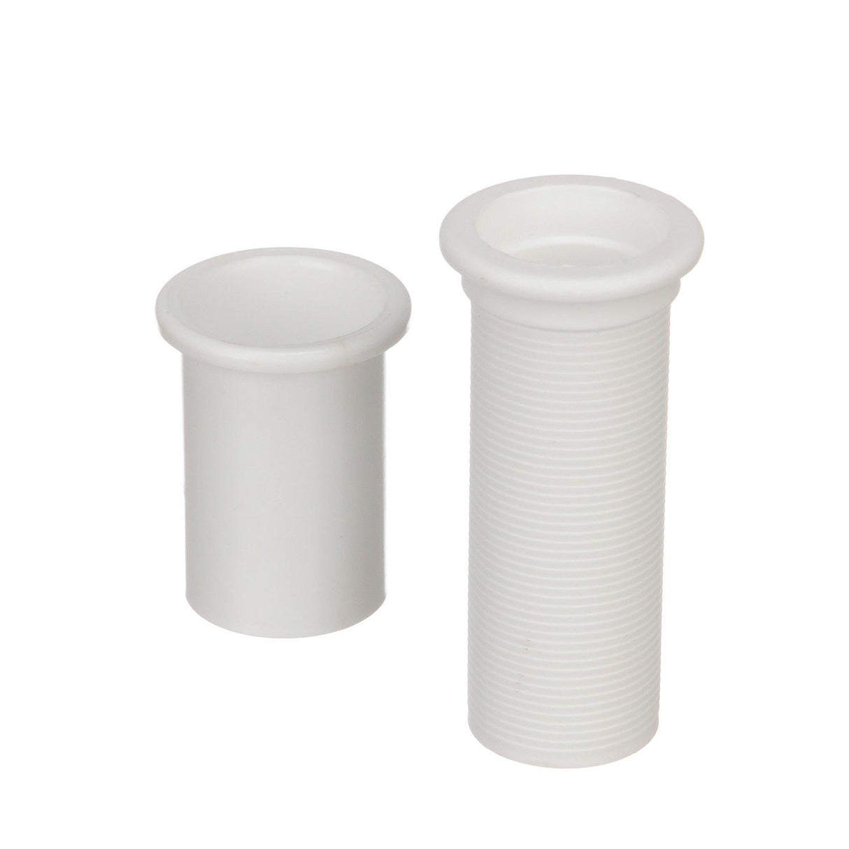 Seachoice 19131 Adjustable Splashwell Drain Tube, Fits 1-1/4 in. Opening, White Plastic