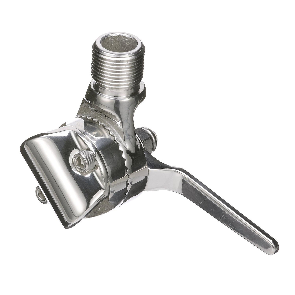 Seachoice Antenna Rail Ratchet Mount With Heavy-Duty Handle, 316 Stainless Steel