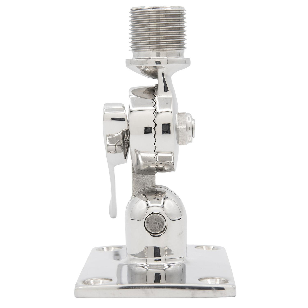 Seachoice 19722 Universal Antenna Ratchet-Mount Base, 316 Stainless Steel