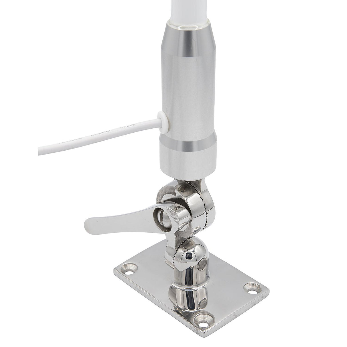 Seachoice 19722 Universal Antenna Ratchet-Mount Base, 316 Stainless Steel