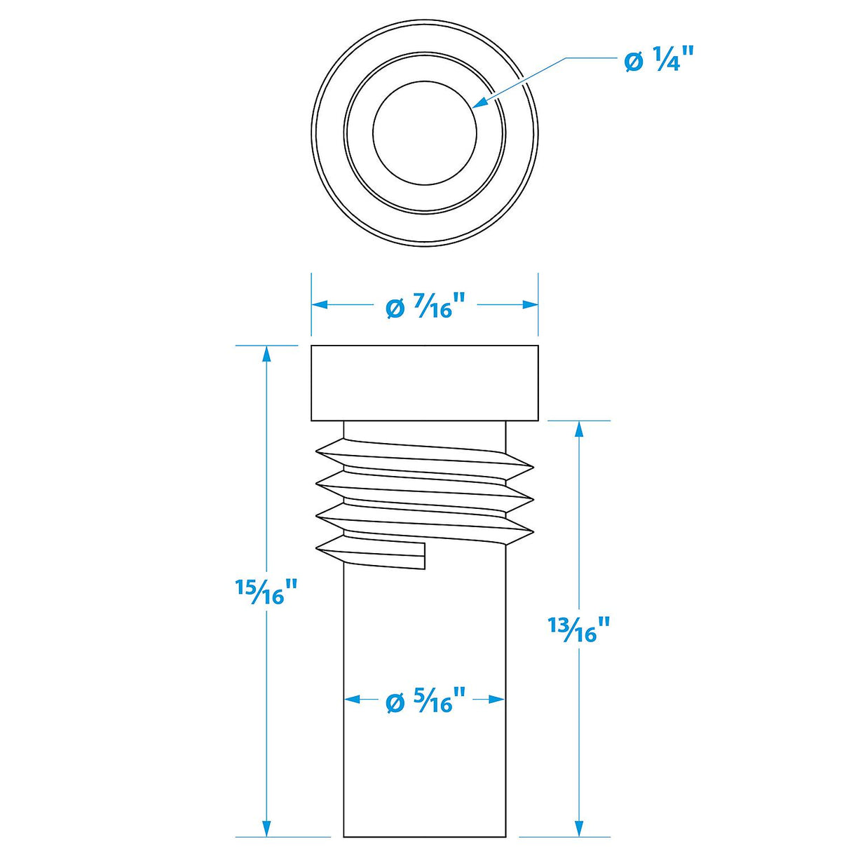 Seachoice UG175 Adapter, VHF Cable Antenna Connector