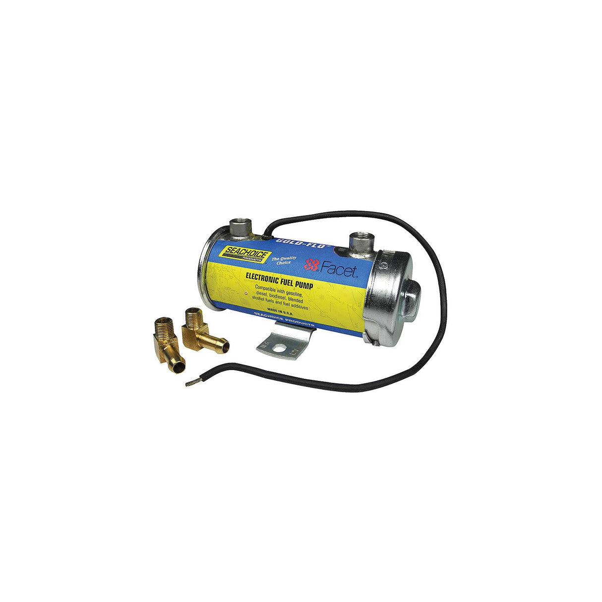 Seachoice 20291 Gold-Flo High Performance Electronic 34 GPH Fuel Pump Kit 5.5 - 4 PSI