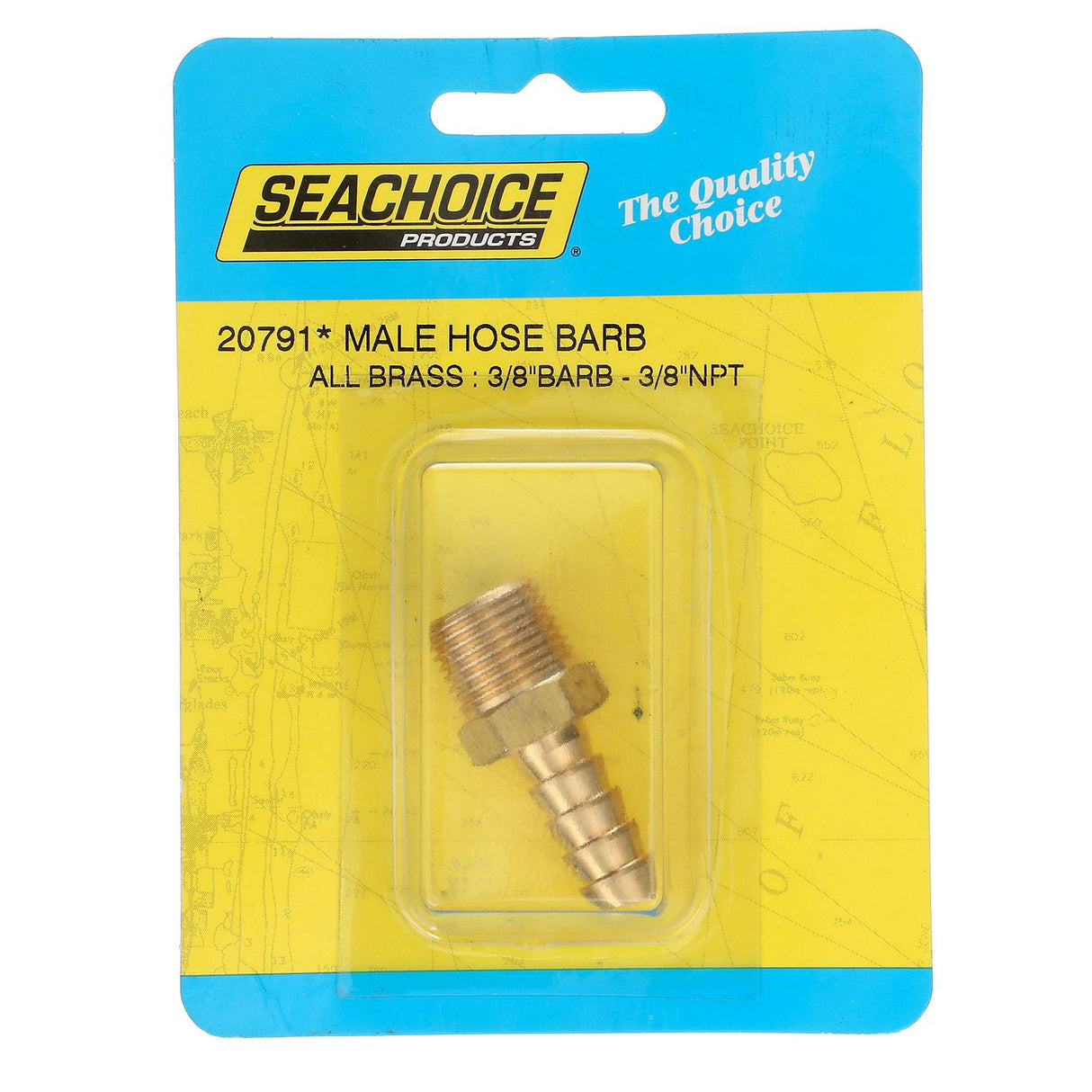 Seachoice Male Hose Barb, 3/8 In. With 3/8 In. Thread