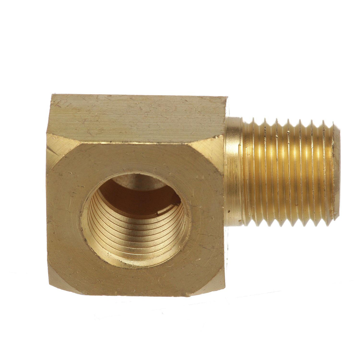 Seachoice Fuel Tank Elbow 1/4 In. NPT Male X 1/4 In. NPT Female, Brass