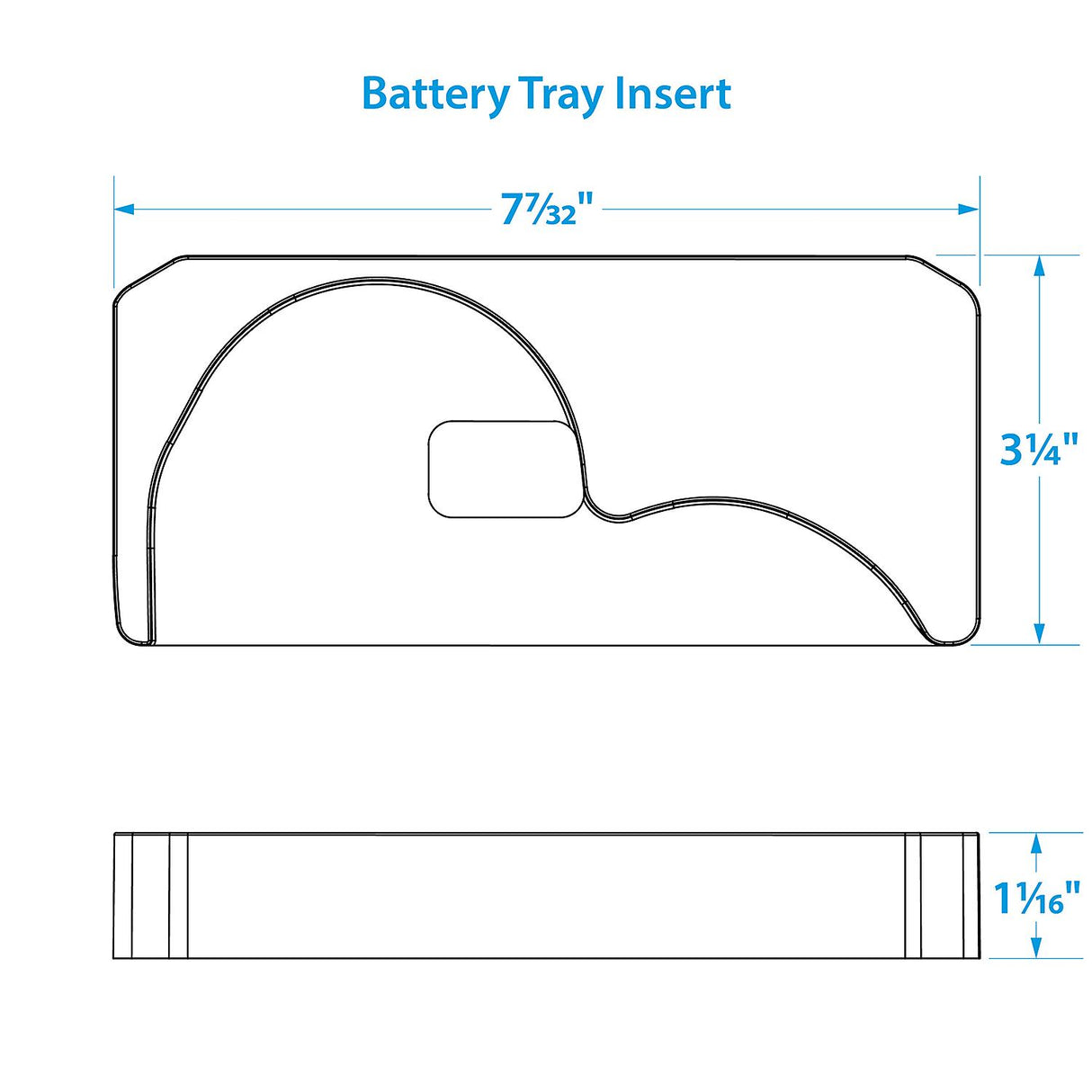 Seachoice Battery Tray w/ Strap For D27M & D31M Optima Batteries