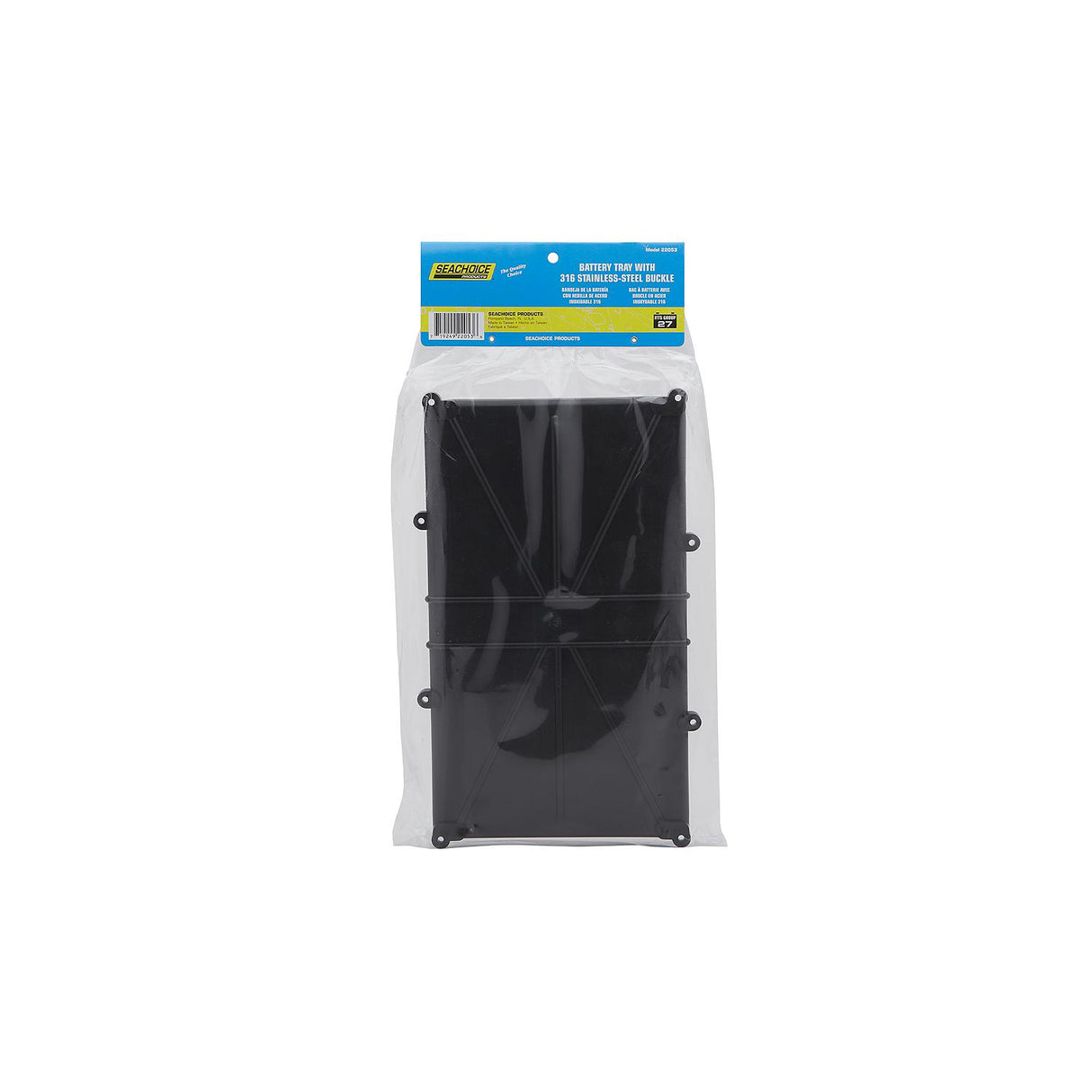 Seachoice Battery Tray With Stainless Steel Buck, Group 27