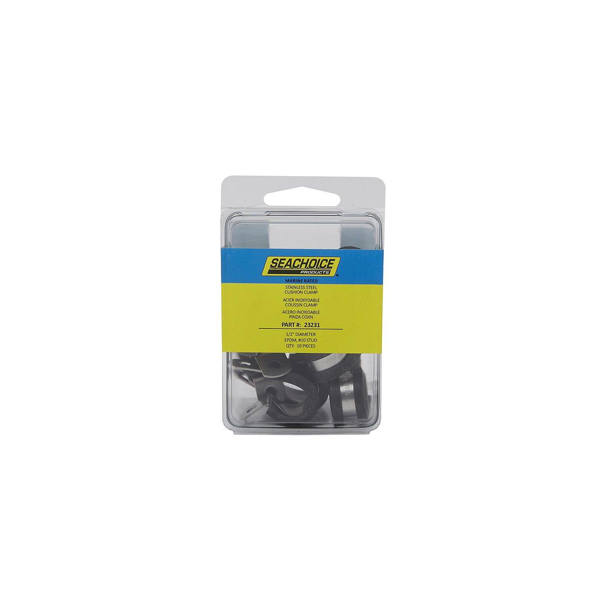 Seachoice Stainless Steel Cushion Cable Clamp, 1/2 In.