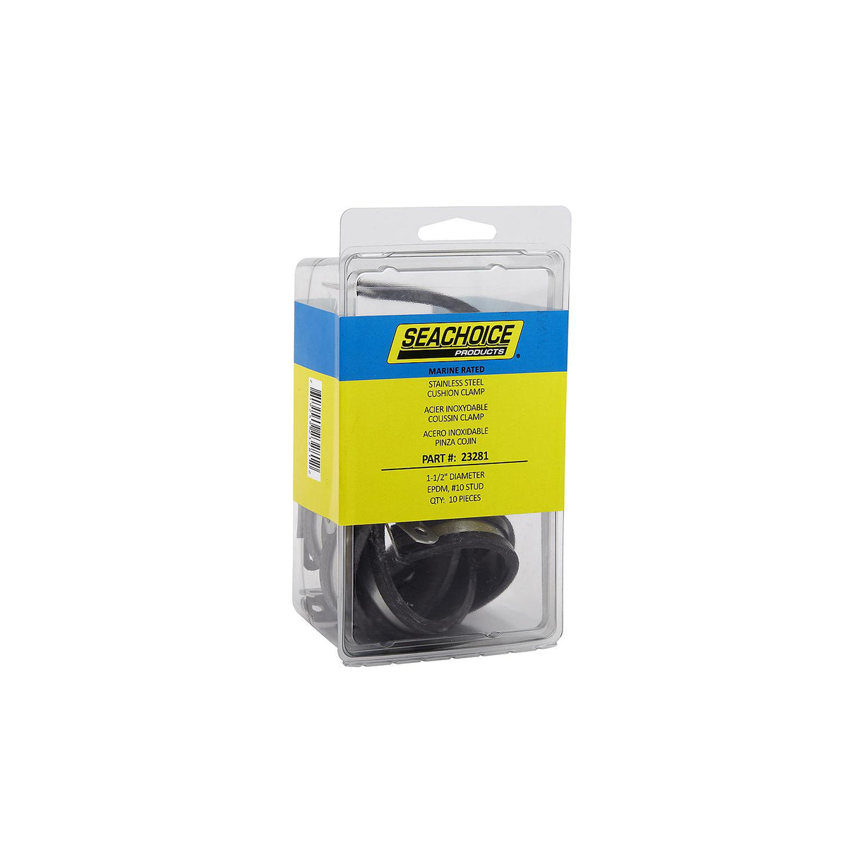 Seachoice Stainless Steel Cable Clamps, 1-1/2 In., EPDM