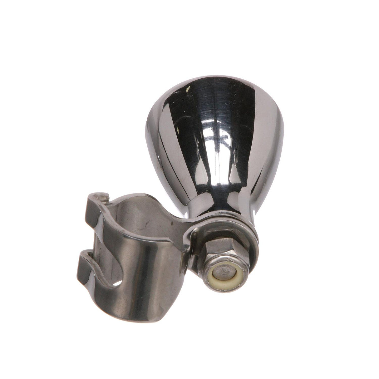 Seachoice 28491 Large Stainless Steel Turning Knob, Fits Destroyer Wheels, Black Plastic Knob Cap