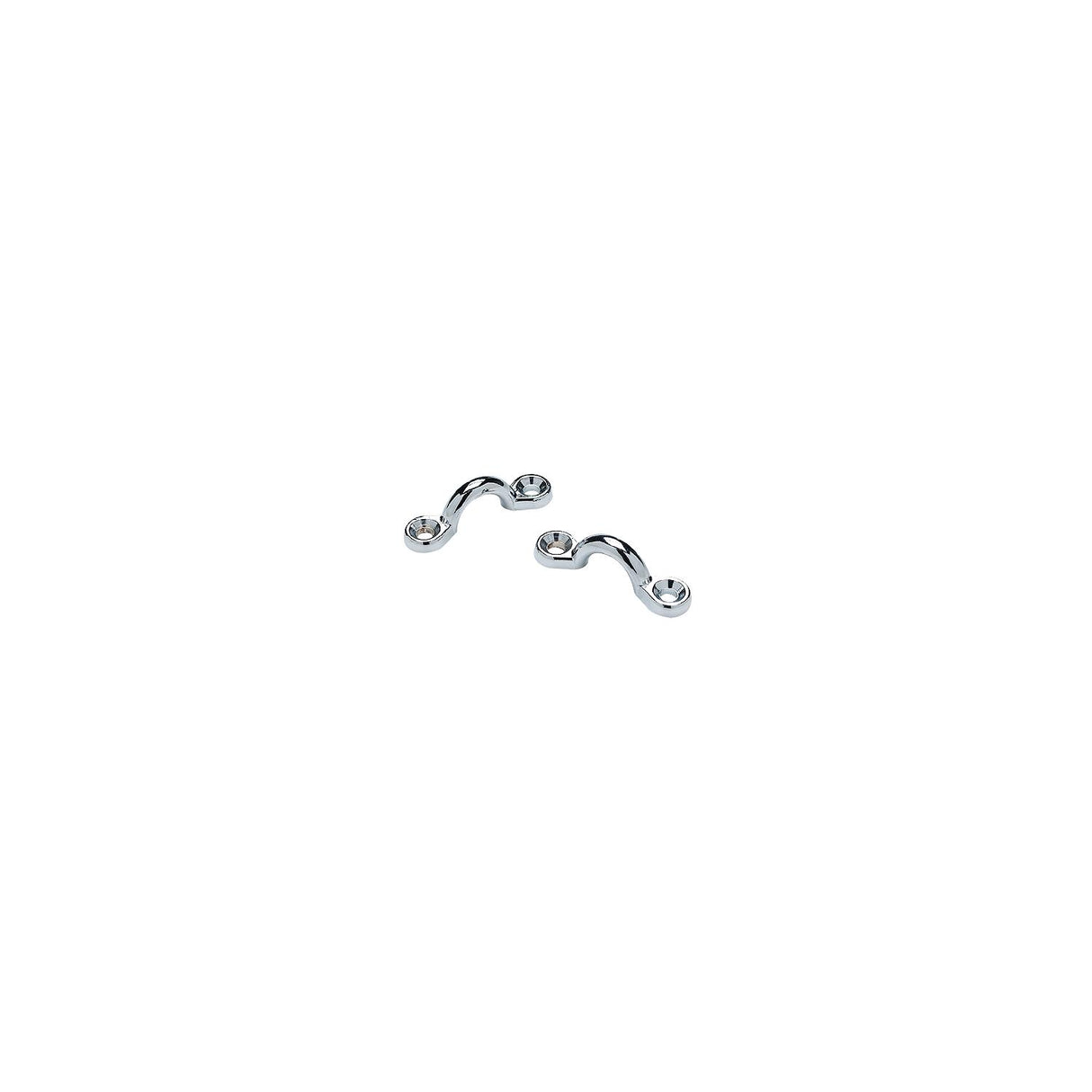 Seachoice Multi-Purpose Chrome-Plated Zinc 3/8 in. Eye Straps, Set of 4