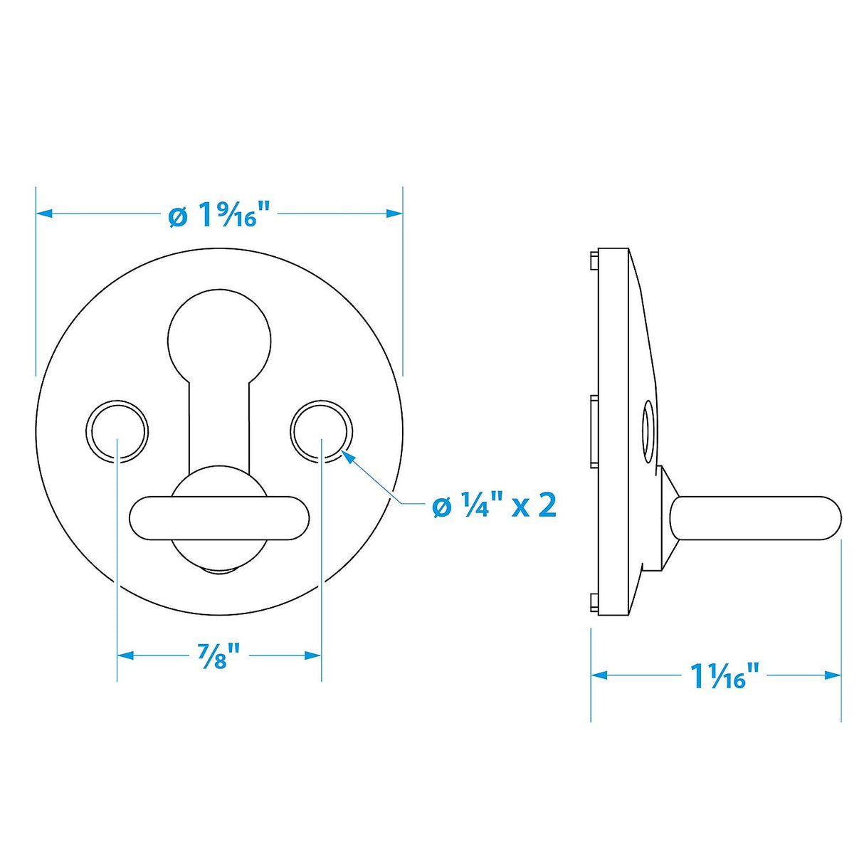 Seachoice Boat Fender Lock, Stainless Steel, Pack of 2