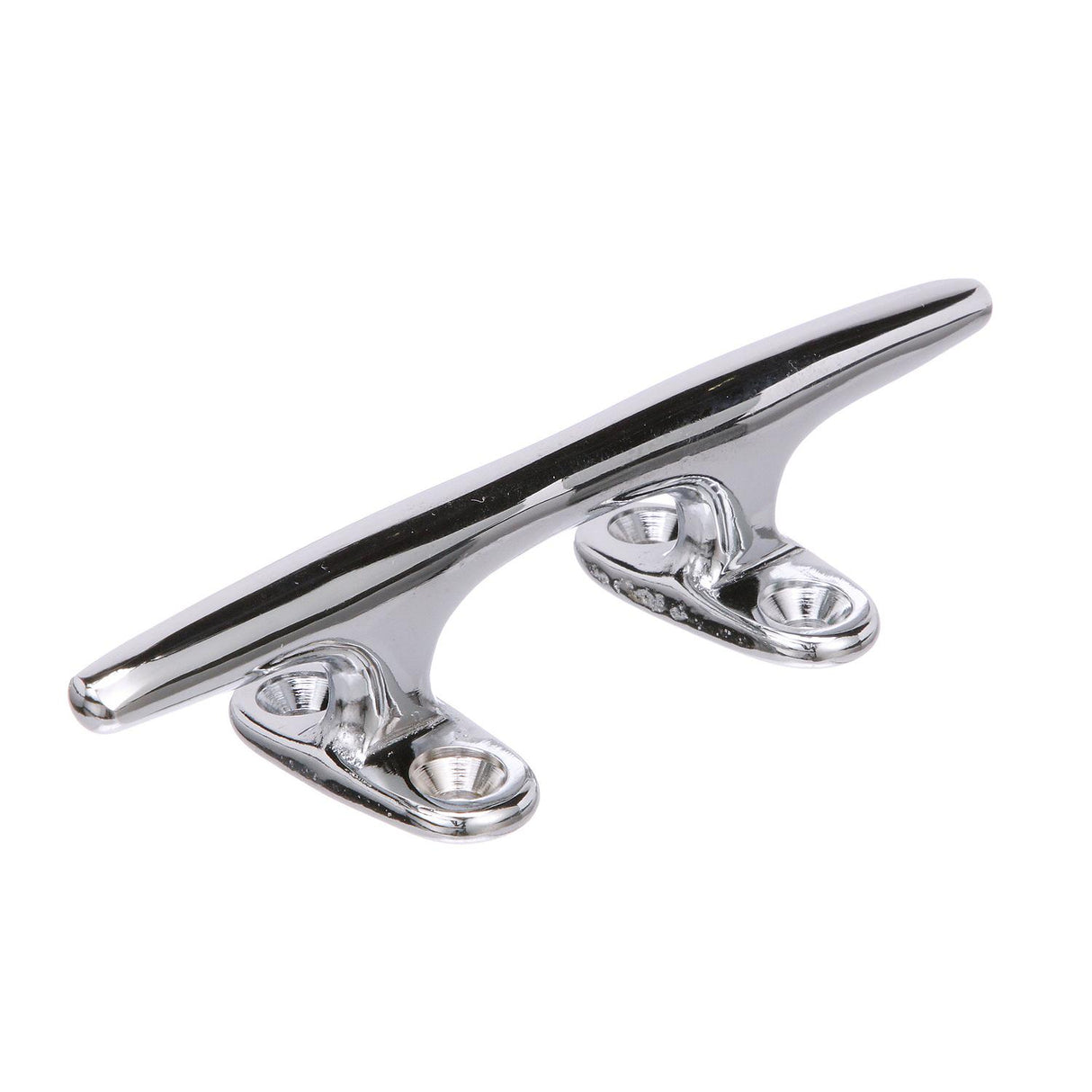 Seachoice Hollow Base Yacht Cleat, Chrome-Plated Cast Brass, 6-1/2 In. Long