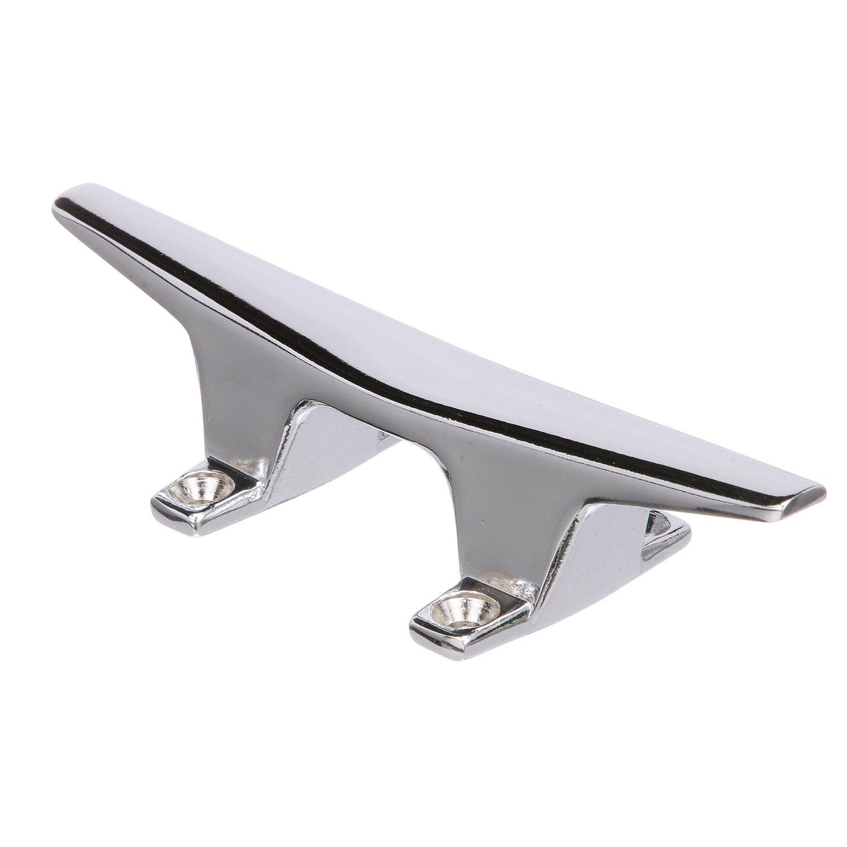 Seachoice 30571 Hollow Base Cleat, Chrome-Plated Zamak, 6 in. Long