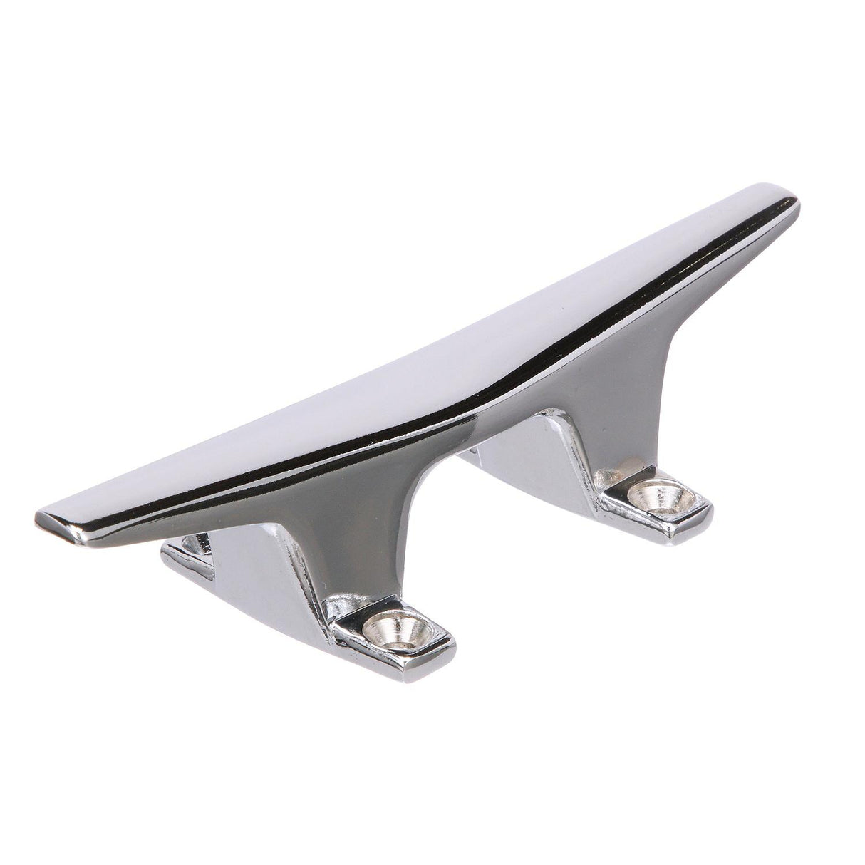 Seachoice 30571 Hollow Base Cleat, Chrome-Plated Zamak, 6 in. Long