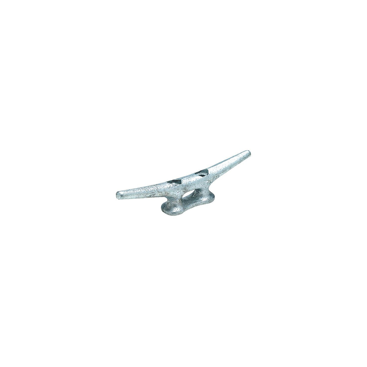 Seachoice Open Base Dock Cleat, Galvanized Gray Iron, 10 In.