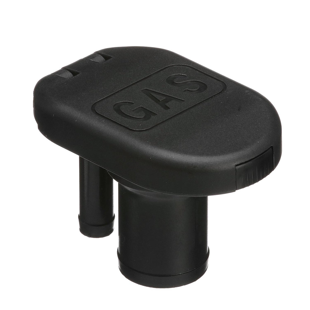 Seachoice 32061 Deck Mount Gas Fill Plate w/ Vent, Hinged Flip-Top, Molded Black Plastic