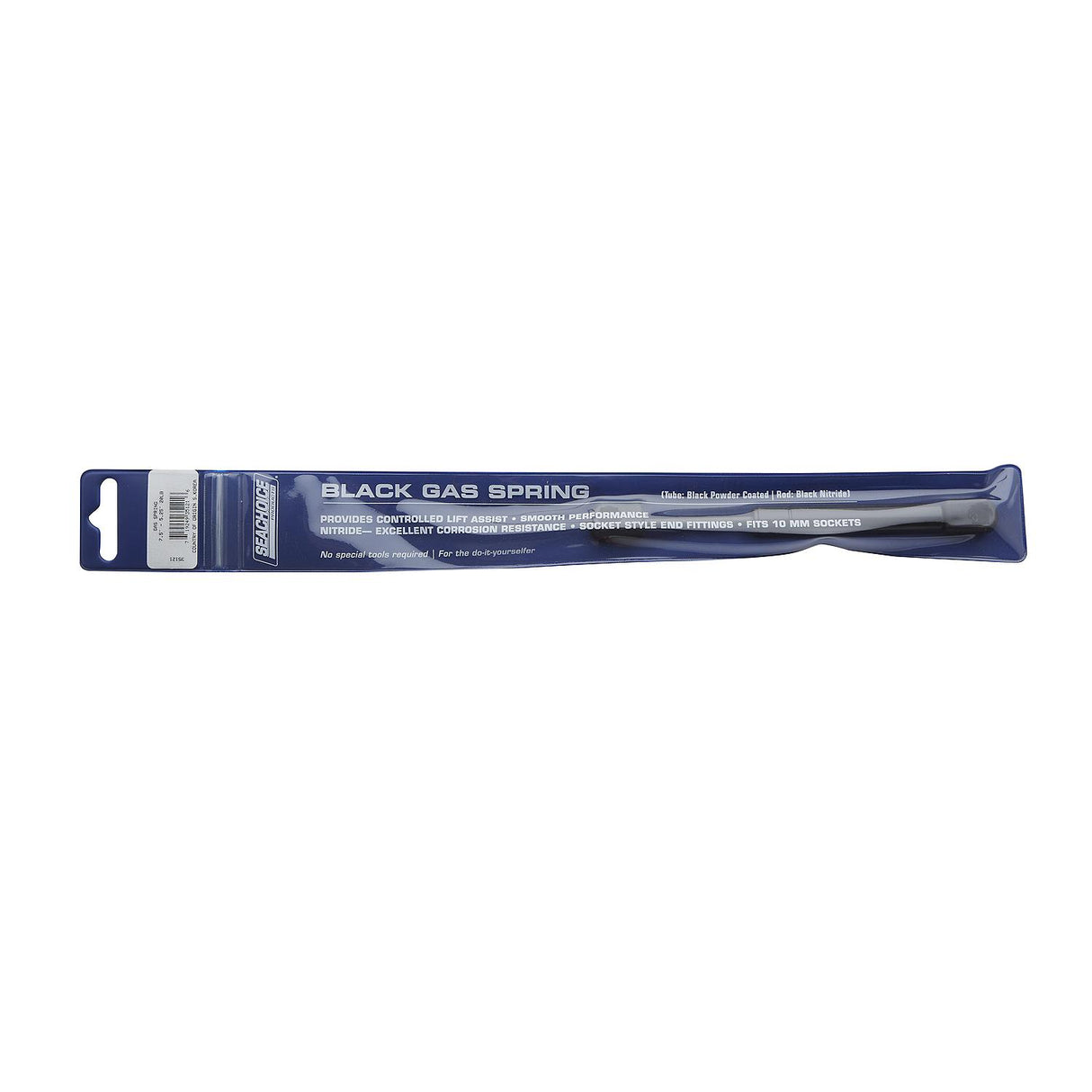 Seachoice Black Gas Spring, 5.25 In. Compressed-7.5 In. Extended, 30 Pounds of Force
