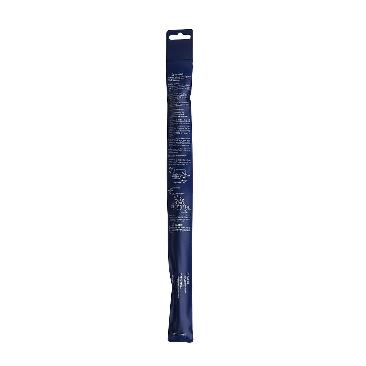 Seachoice Black Gas Spring, 17.2 In. Compressed-10.2 In. Extended, 20 Pounds of Force