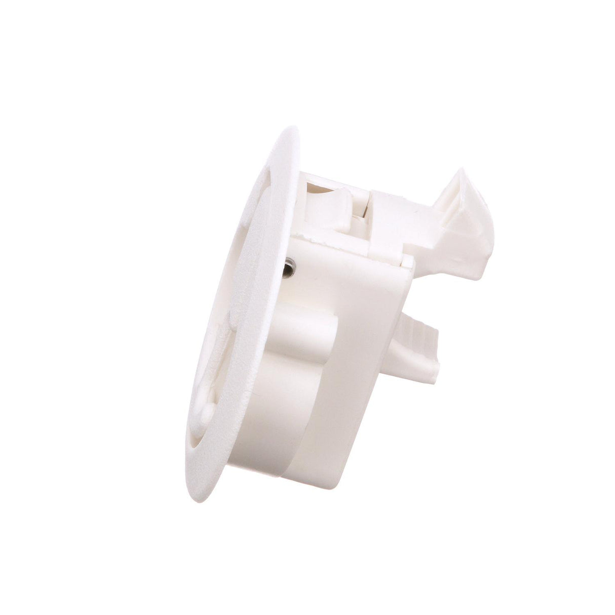 Seachoice 35521 Flush Mount Slam Latch, Rust-Free White Plastic, 2 in. Diameter