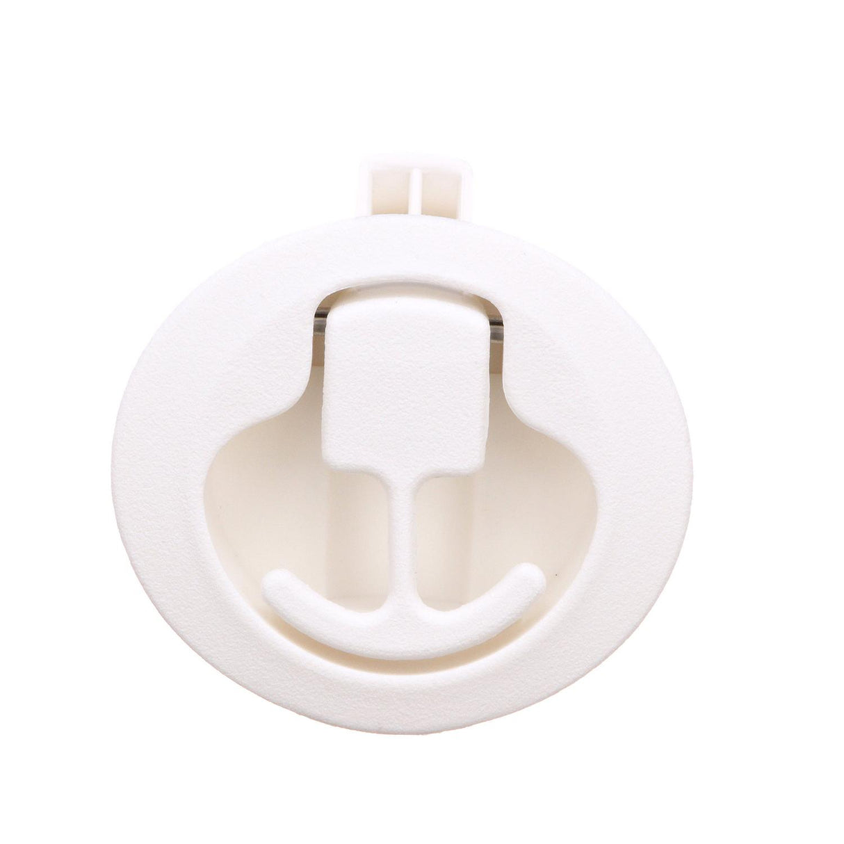 Seachoice 35521 Flush Mount Slam Latch, Rust-Free White Plastic, 2 in. Diameter