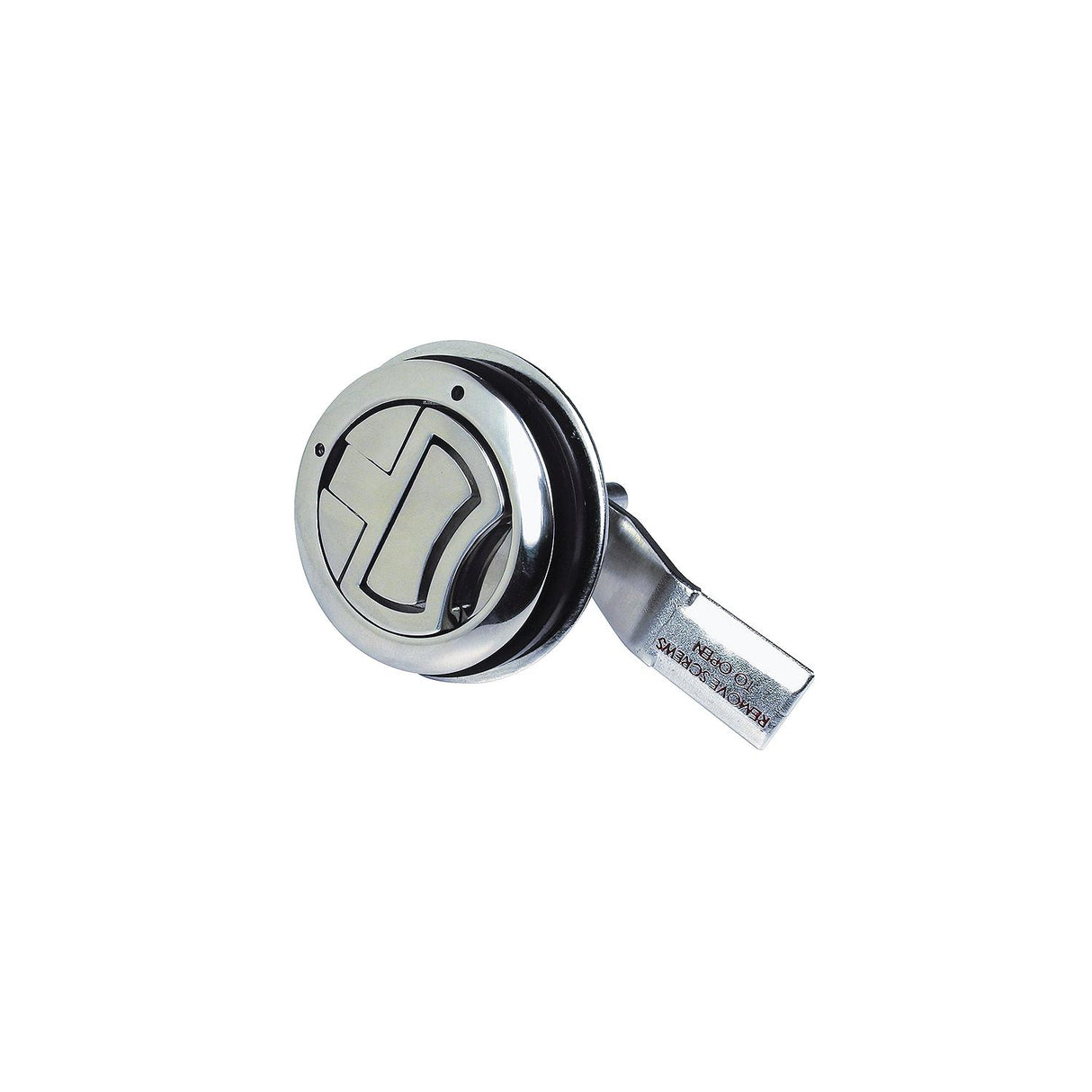 Seachoice Round Non-Locking Hatch Handle, 2-3/8 Diameter, Cast Stainless Steel, Requires 2 in. Cutout