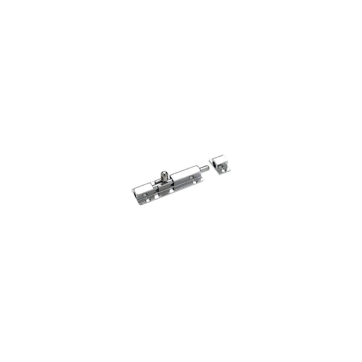 Seachoice Marine-Grade Barrel Bolt, Chrome-Plated Cast Brass, 2-1/2 In. X 1-1/16 In.