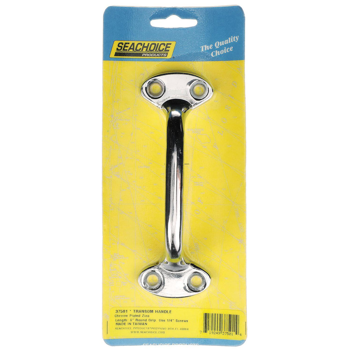 Seachoice 6 In. Transom Handle Chrome, One Size