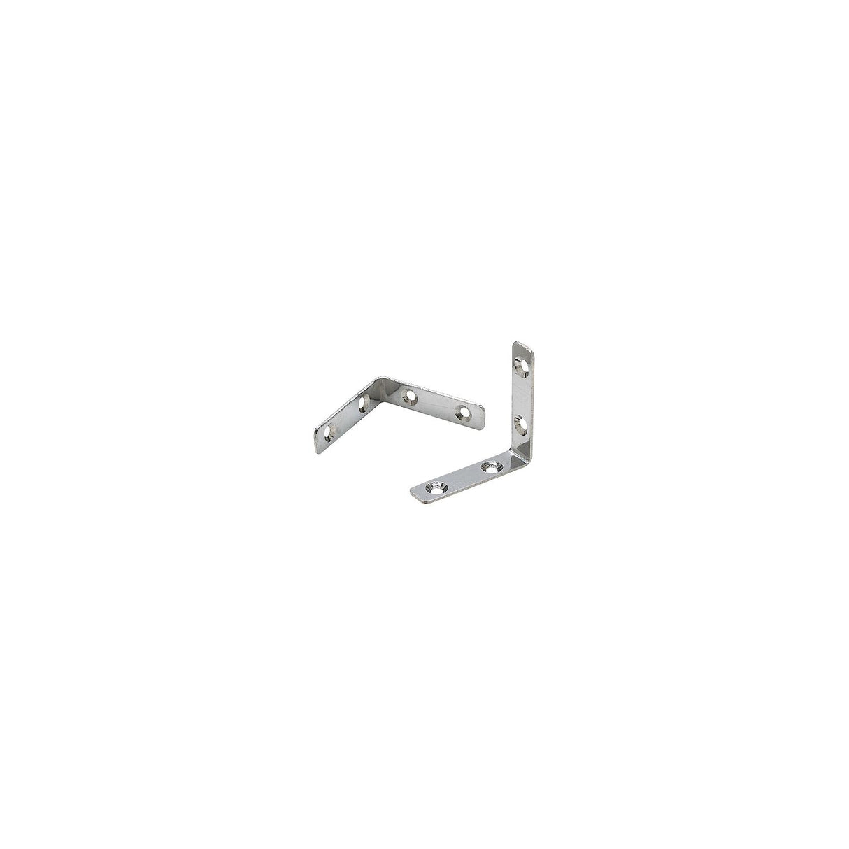 Seachoice Marine-Grade 90-Degree Angle Bracket, Polished 304 Stainless Steel, 2-3/8 in. X 1/2 in., Pack of 2