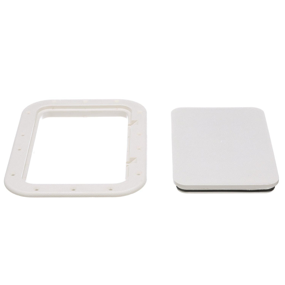 Seachoice White Pry-Out Hatch, 7 In. X 11 In. Inner Dimensions, Acetone Proof Polypropylene