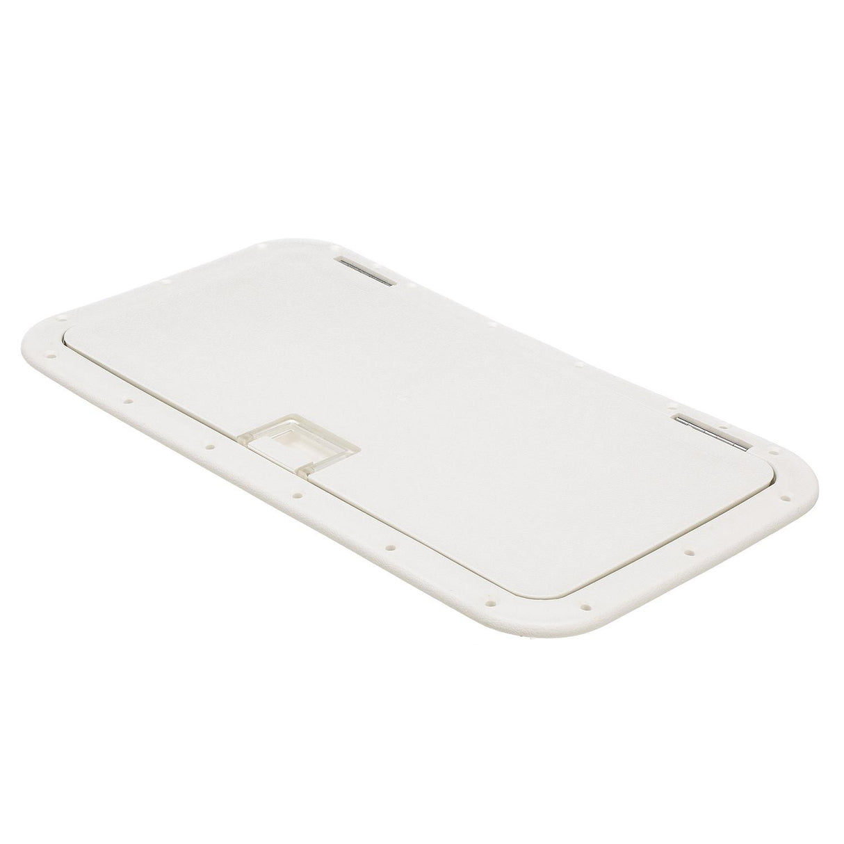 Seachoice White Handle Hatch, 10 in. X 20 in., Stainless Steel Hinge