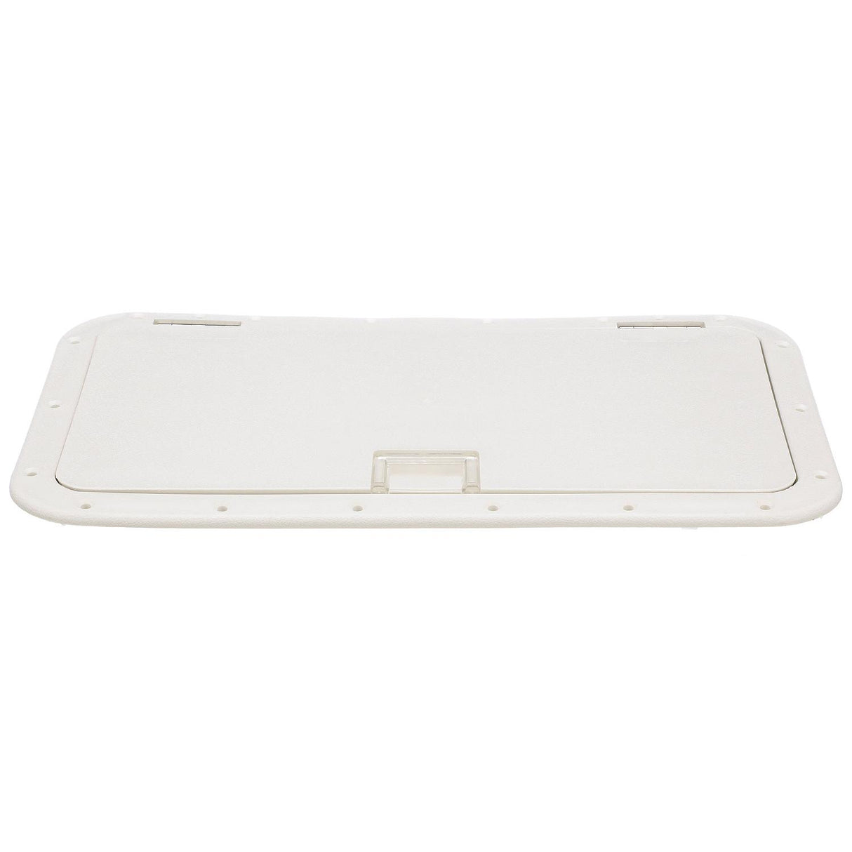 Seachoice White Handle Hatch, 10 in. X 20 in., Stainless Steel Hinge