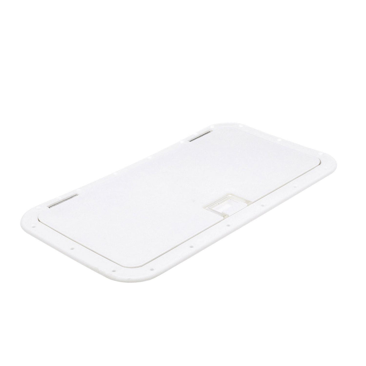 Seachoice Handle Hatch, Arctic White, 10 in. X 20 in., Stainless Steel Hinge