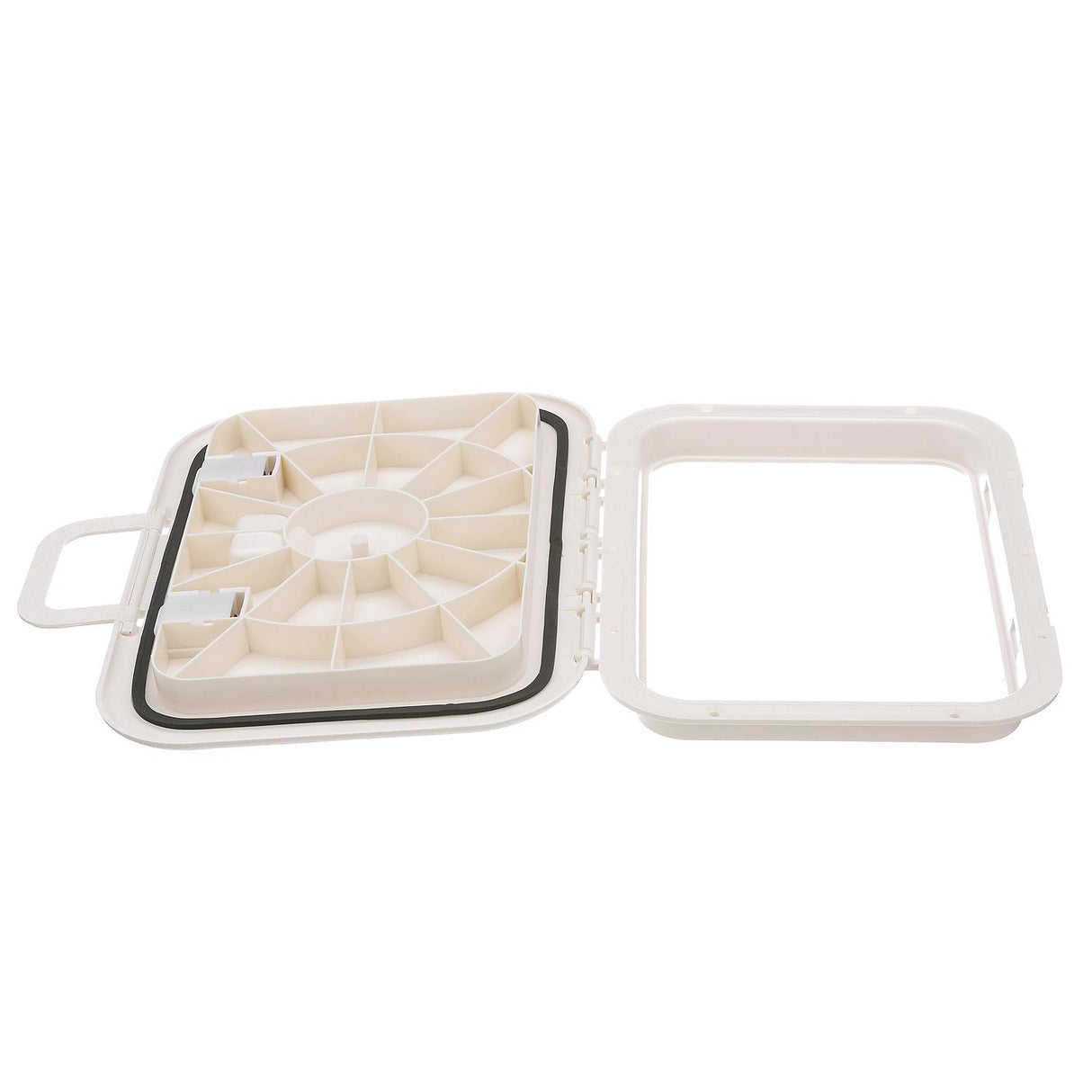 Seachoice Offshore Hinged Low-Profile Hatch, White, 7 In. X 11 In.