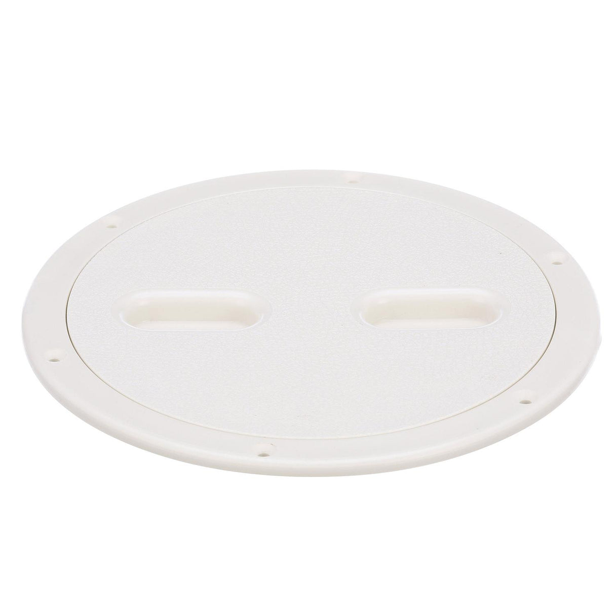 Seachoice 39421 Twist 'N' Lock Deck Plate, White Base and Lid, Up to 8-1/2 in. Diameter