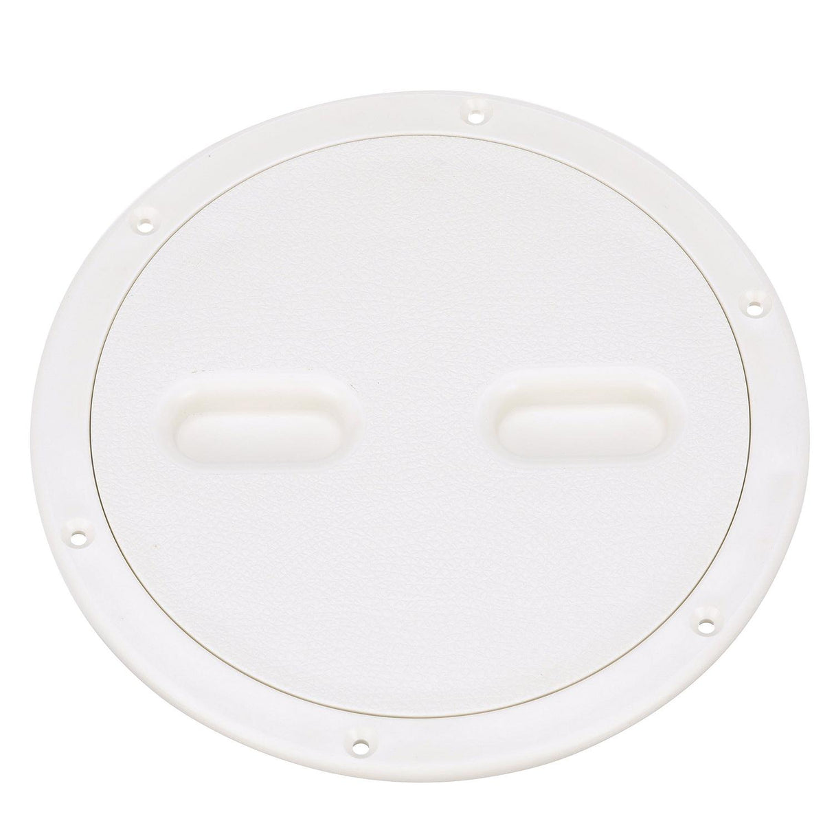 Seachoice 39421 Twist 'N' Lock Deck Plate, White Base and Lid, Up to 8-1/2 in. Diameter